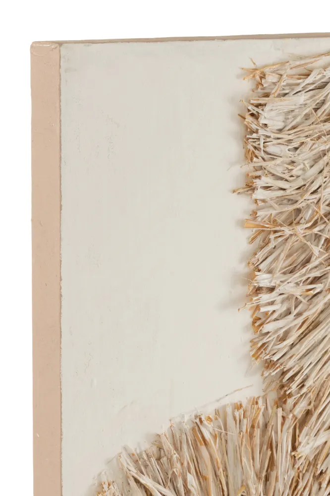 2er Set Wanddekoration Ibiza Leinwandbild Cream und Weiß - Verleihen Sie Ihrem Zuhause das perfekte Boho-Flair