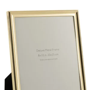 4er Set Klassischer Bilderrahmen 20x25 - Elegantes Metall strahlendem Gold