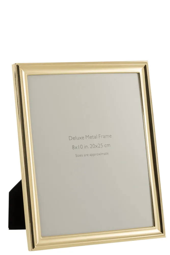 4er Set Klassischer Bilderrahmen 20x25 - Elegantes Metall strahlendem Gold