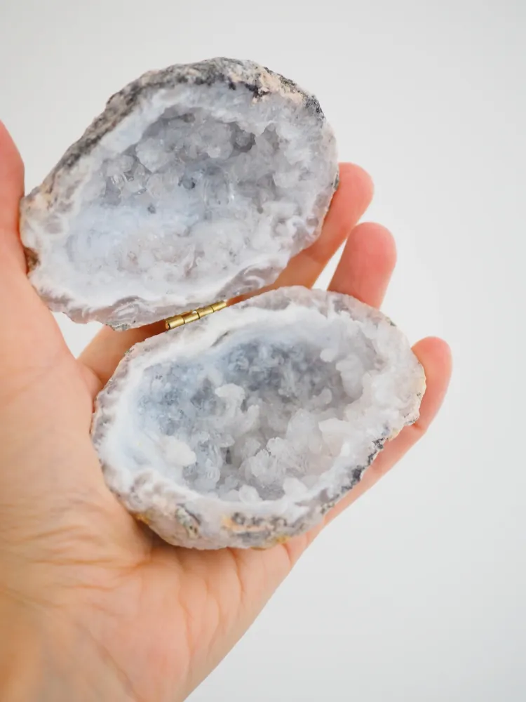 Achat Geode Druse Schatulle Box ca. 9 cm - aus Brasilien