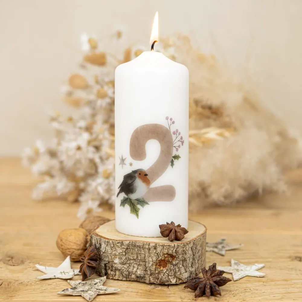 Adventskerzen mit Zahlen - Märchenstunde