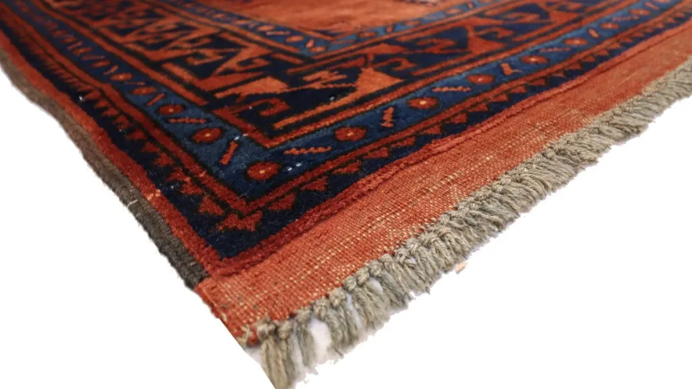 Afghan Teppich 115 x 94 cm - rost