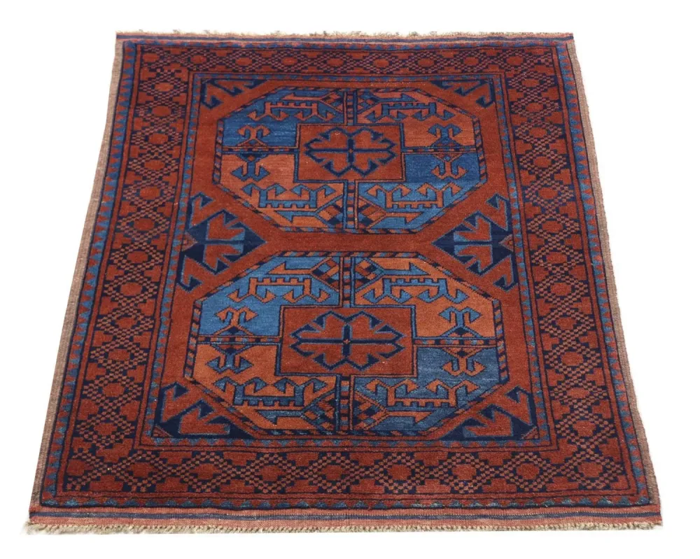 Afghan Teppich 124 x 90 cm - rot