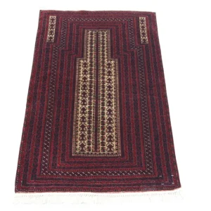 Afghan Teppich 142 x 90 cm - braun