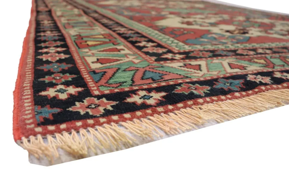 Afghan Teppich 145 x 135 cm - rot