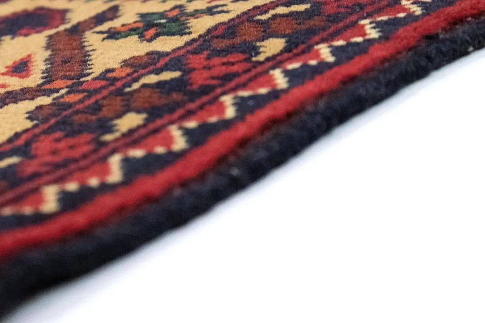 Afghan Teppich 150 x 100 cm - gelb