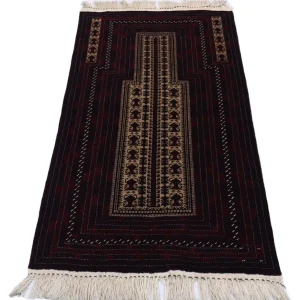 Afghan Teppich 150 x 95 cm - dunkelrot