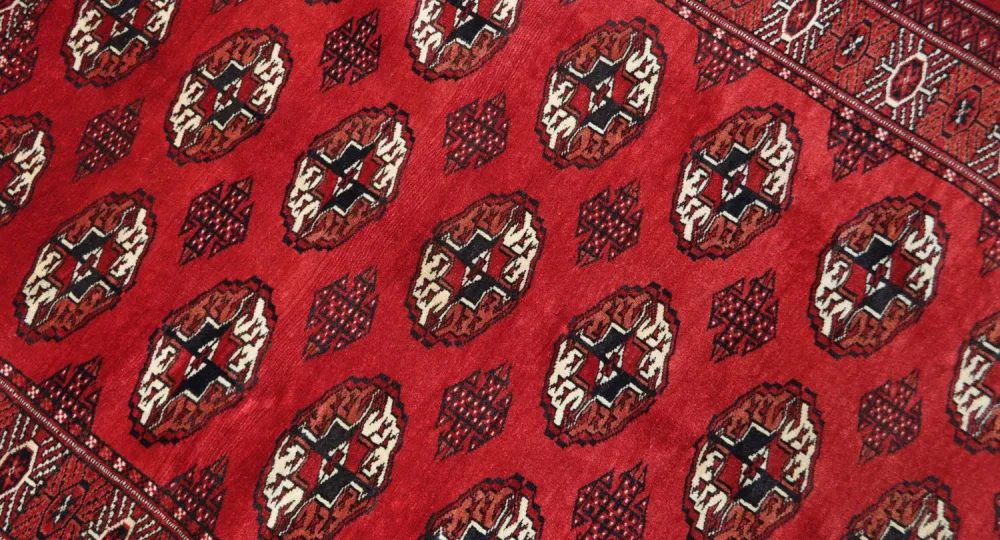 Afghan Teppich 152 x 118 cm - rot