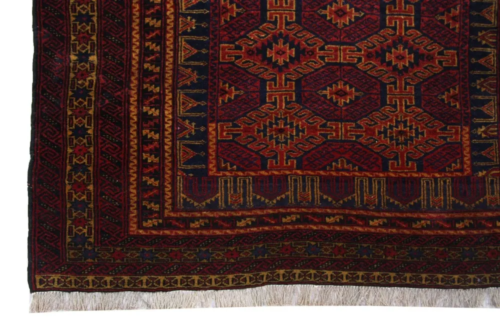 Afghan Teppich 152 x 95 cm - rot