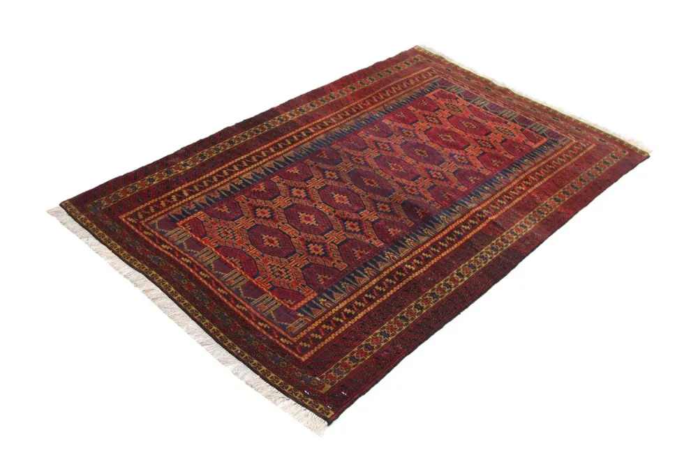 Afghan Teppich 152 x 95 cm - rot