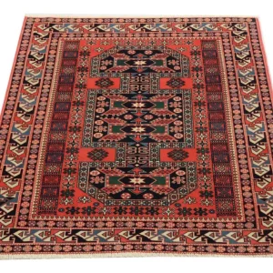 Afghan Teppich 153 x 134 cm - rot