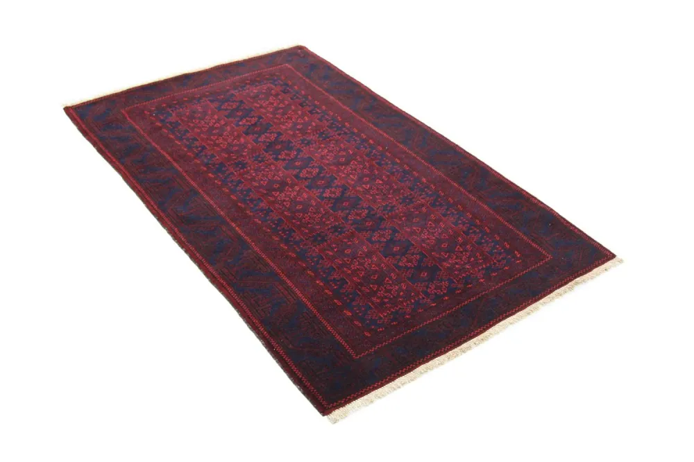 Afghan Teppich 155 x 100 cm - rot