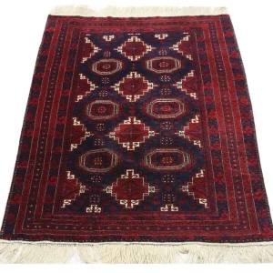 Afghan Teppich 173 x 117 cm - dunkelrot