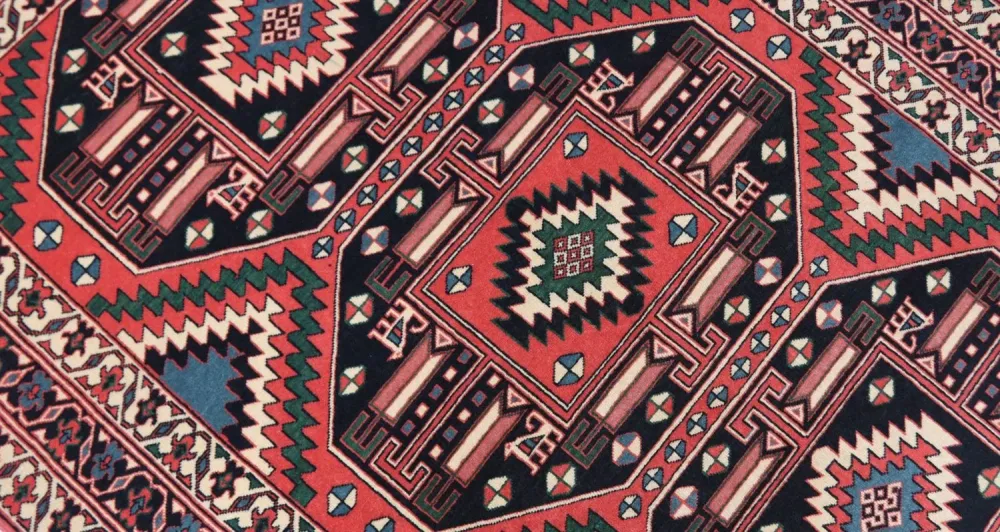 Afghan Teppich 190 x 140 cm - rot
