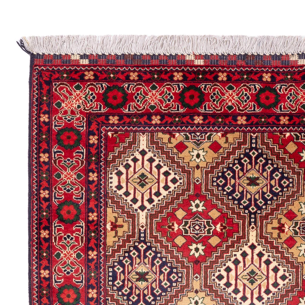 Afghan Teppich - 198 x 152 cm - mehrfarbig