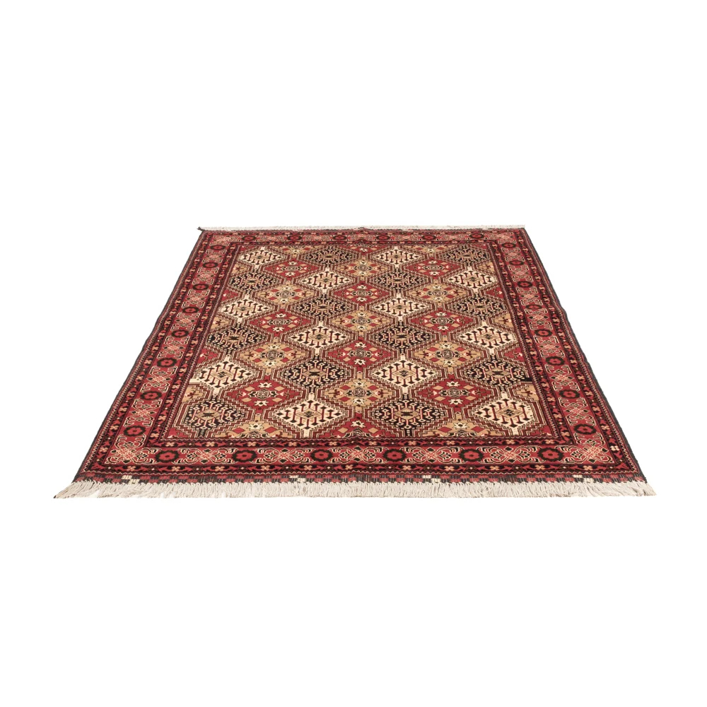 Afghan Teppich - 198 x 152 cm - mehrfarbig