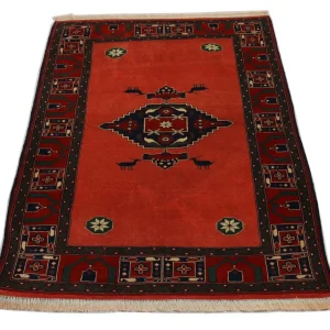 Afghan Teppich 202 x 197 cm - rot