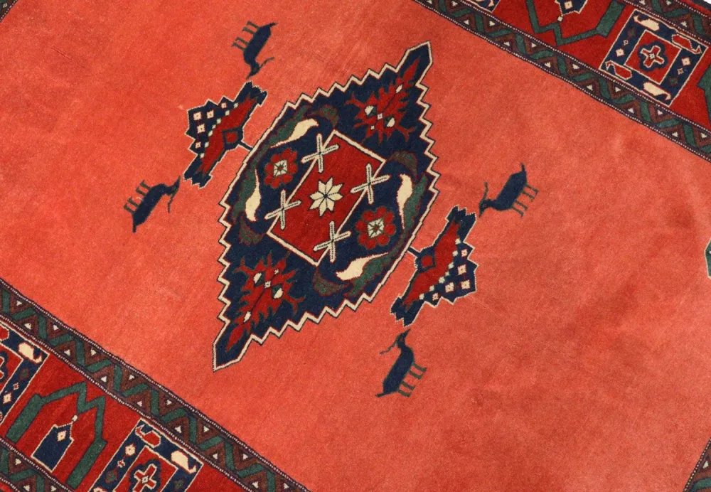 Afghan Teppich 202 x 197 cm - rot