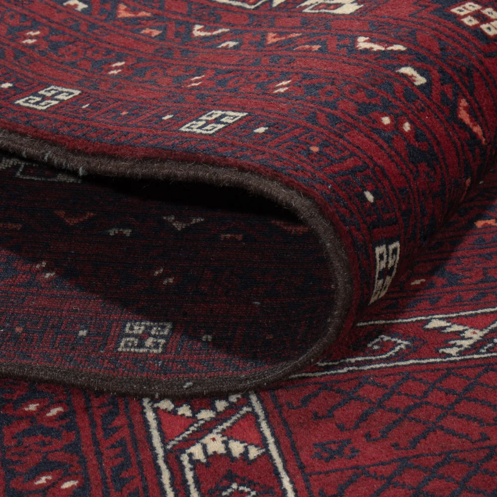 Afghan Teppich - 248 x 154 cm - dunkelrot