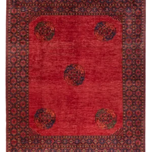 Afghan Teppich - 301 x 255 cm - rot