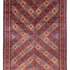 Afghan Teppich - 410 x 300 cm - dunkelbeige