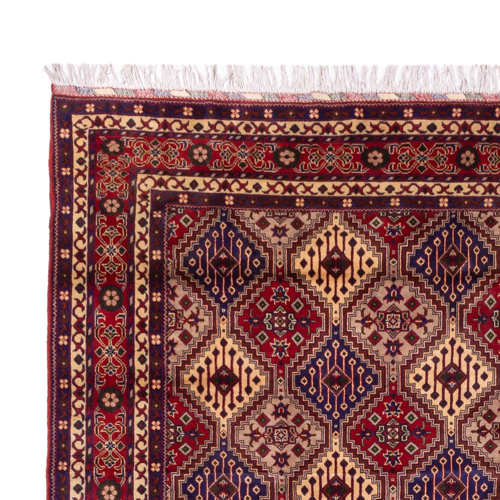 Afghan Teppich - 410 x 300 cm - dunkelbeige