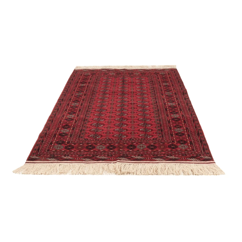 Afghan Teppich - Buchara - 194 x 133 cm - dunkelrot