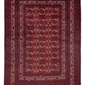 Afghan Teppich - Buchara - 290 x 201 cm - dunkelrot