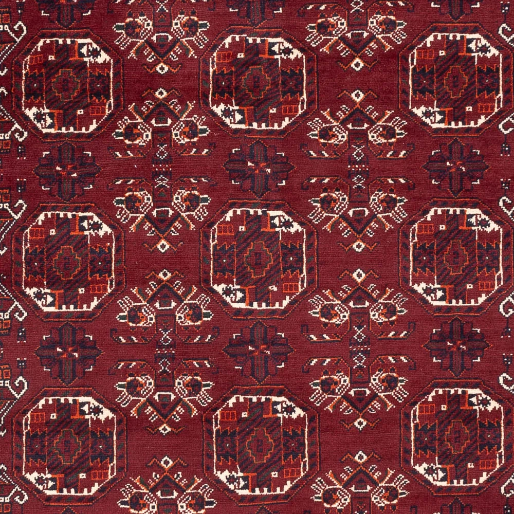 Afghan Teppich - Buchara - 290 x 201 cm - dunkelrot