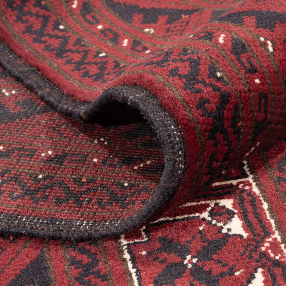 Afghan Teppich - Buchara - 290 x 201 cm - dunkelrot