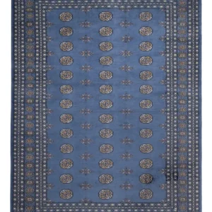 Afghan Teppich - Buchara - 305 x 203 cm - blau