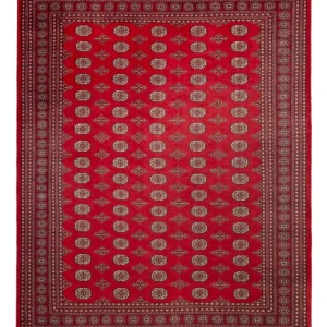 Afghan Teppich - Buchara - 321 x 247 cm - rot
