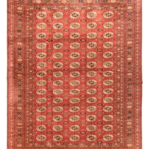 Afghan Teppich - Buchara - 410 x 300 cm - hellrot