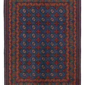 Afghan Teppich - Filpa - 201 x 150 cm - dunkelblau