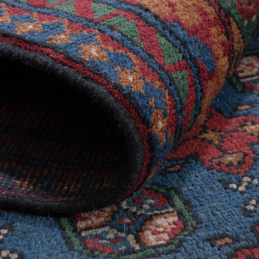 Afghan Teppich - Filpa - 201 x 150 cm - dunkelblau