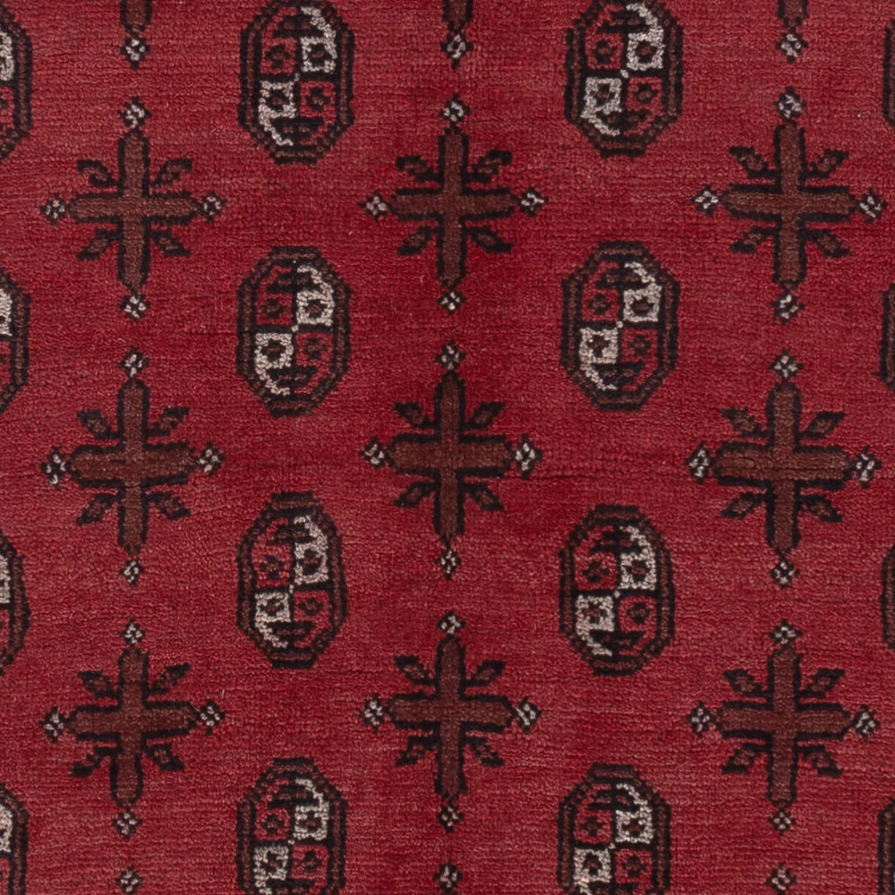 Afghan Teppich - Filpa - 242 x 164 cm - dunkelrot