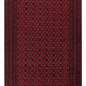 Afghan Teppich - Filpa - 292 x 200 cm - dunkelrot