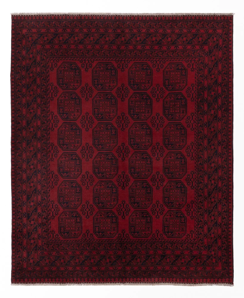 Afghan Teppich - Filpa - 300 x 245 cm - rot