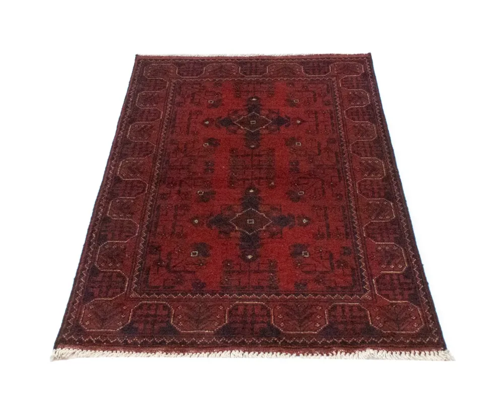 Afghan Teppich - Kunduz 120 x 77 cm - dunkelblau