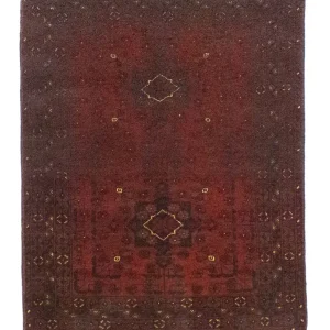 Afghan Teppich - Kunduz 125 x 78 cm - rot