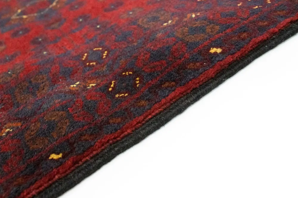 Afghan Teppich - Kunduz 125 x 78 cm - rot