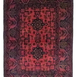 Afghan Teppich - Kunduz 149 x 103 cm - rot