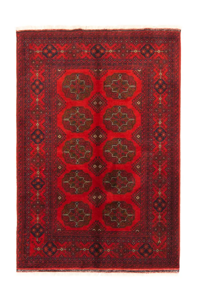 Afghan Teppich - Kunduz 151 x 102 cm - rot