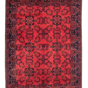 Afghan Teppich - Kunduz 184 x 127 cm - rot