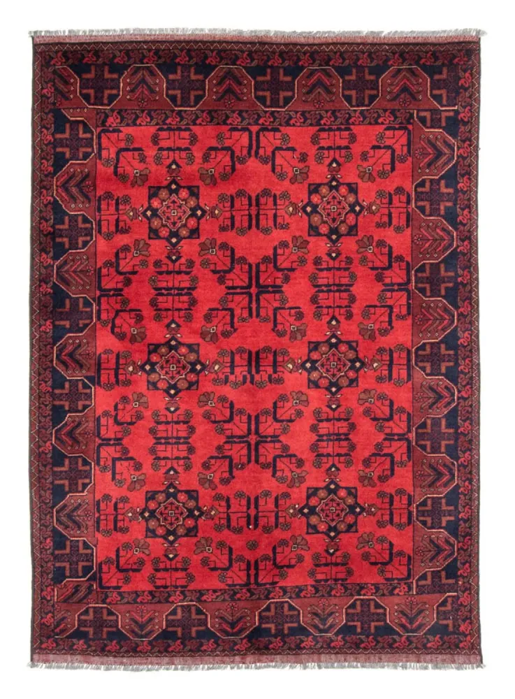Afghan Teppich - Kunduz 184 x 127 cm - rot