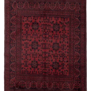 Afghan Teppich - Kunduz - 191 x 151 cm - rot