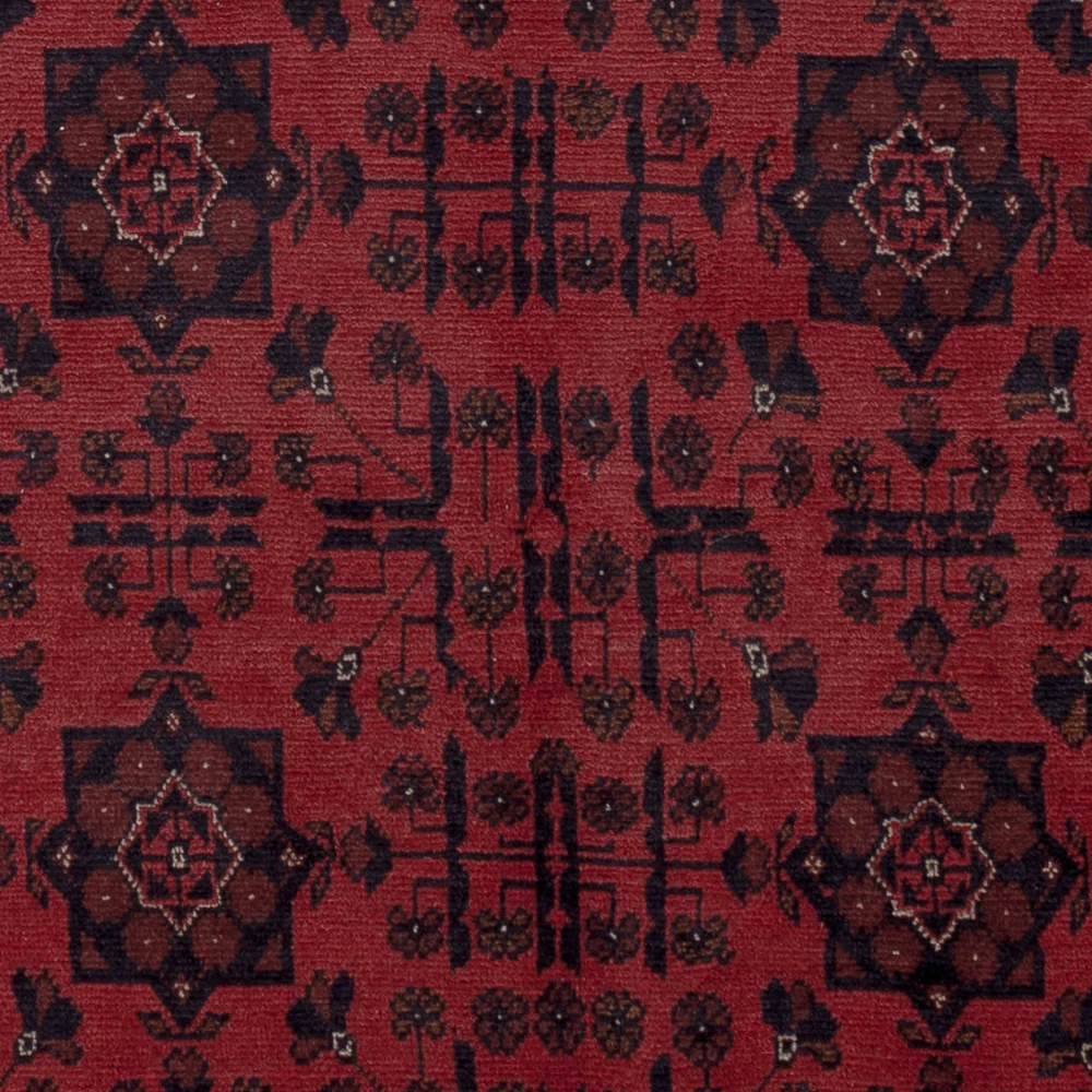 Afghan Teppich - Kunduz - 191 x 151 cm - rot