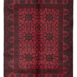 Afghan Teppich - Kunduz - 196 x 150 cm - rot