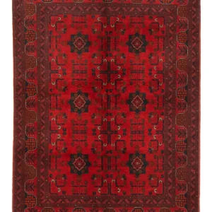 Afghan Teppich - Kunduz 197 x 149 cm - rot