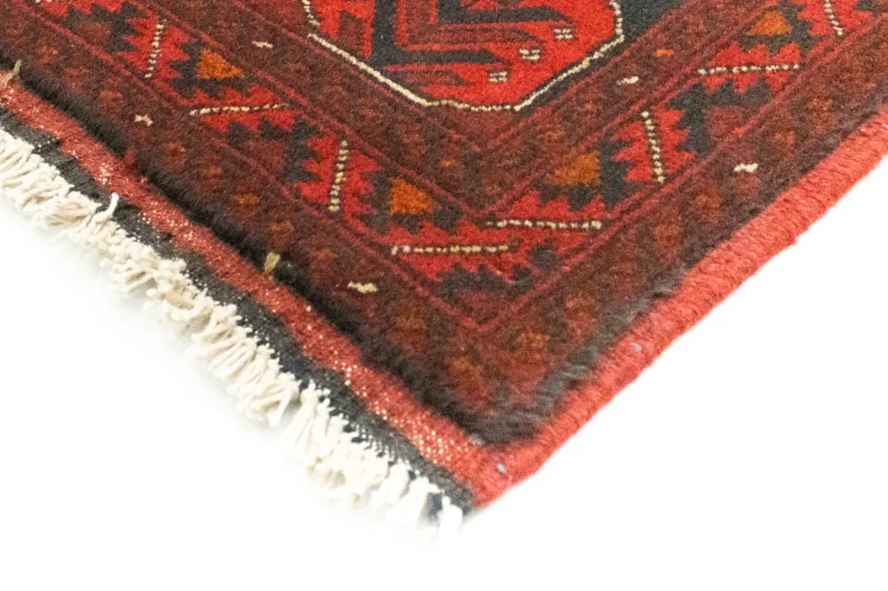 Afghan Teppich - Kunduz 197 x 149 cm - rot